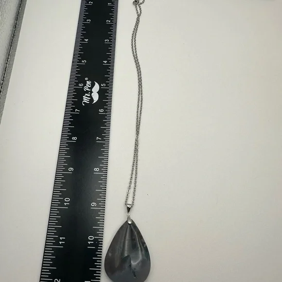 Purple Ocean Jasper Pendant Necklace - Picture 7 of 8